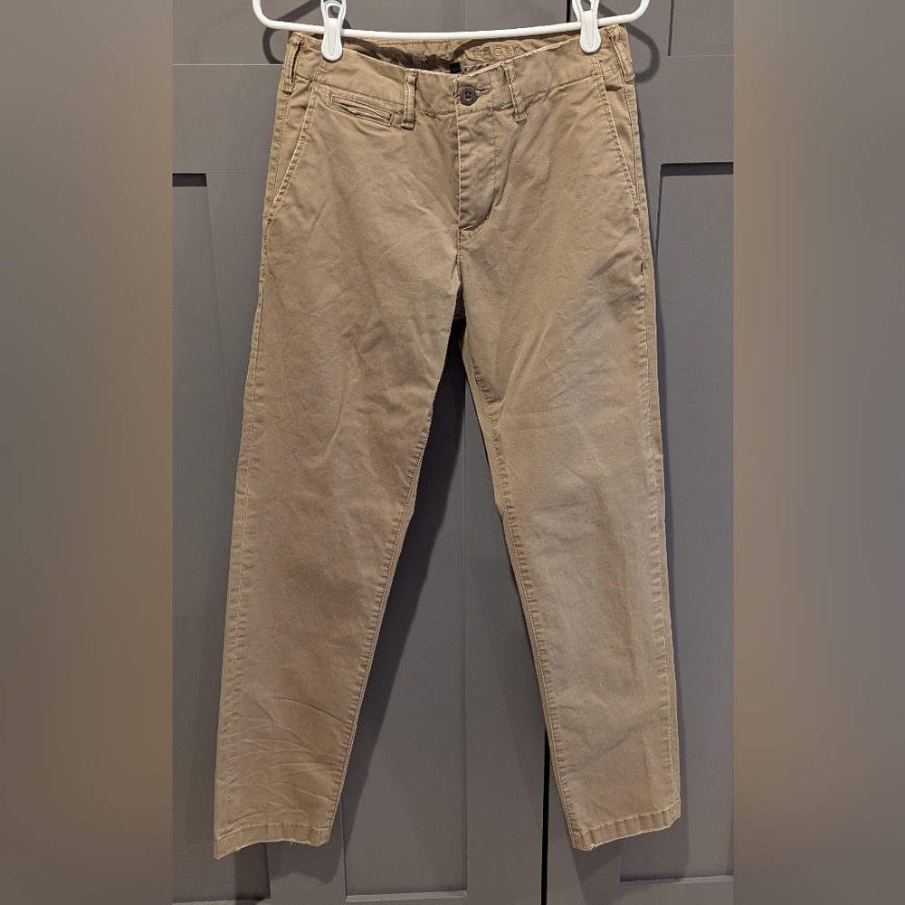 American Eagle ORIGINAL STRAIGHT KHAKI Pants Men’s 29 x 34 Tan FLEX